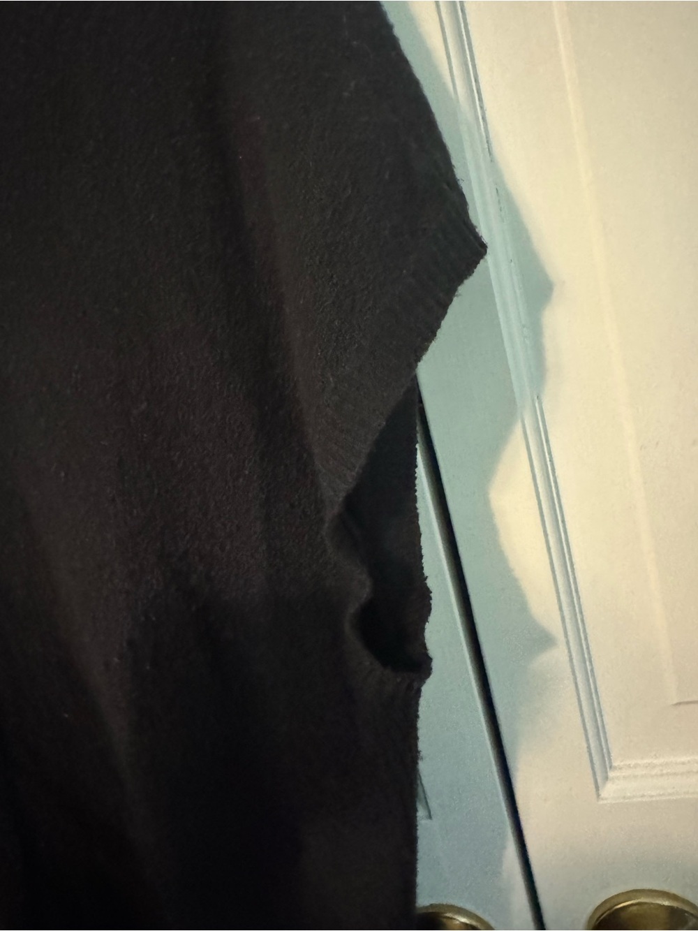 Croft & Barrow Black Cowl Neck Sweater Tunic — Size XL, Short Sleeve - Picture 8 of 10